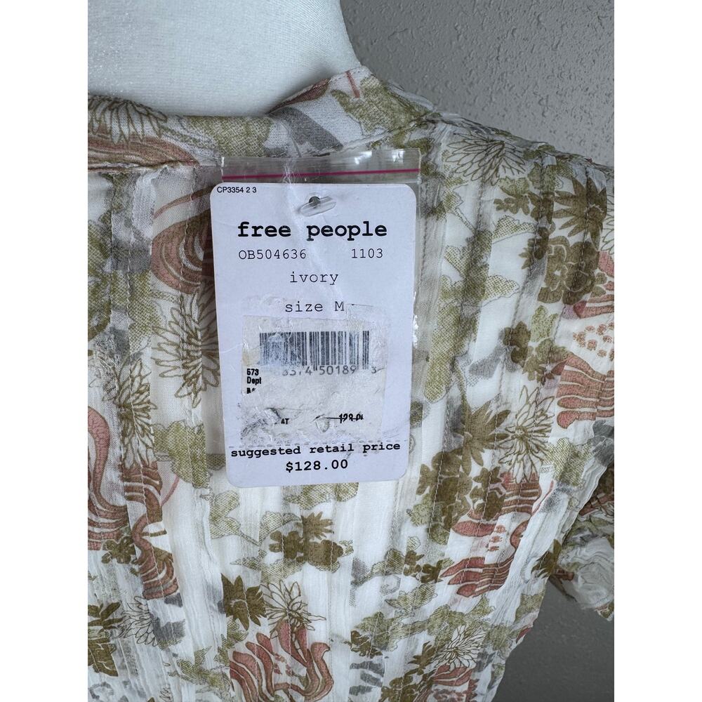 NWT Free People Lady of Avalon Sheer Ruffle Duster size Medium - Picture 6 of 6